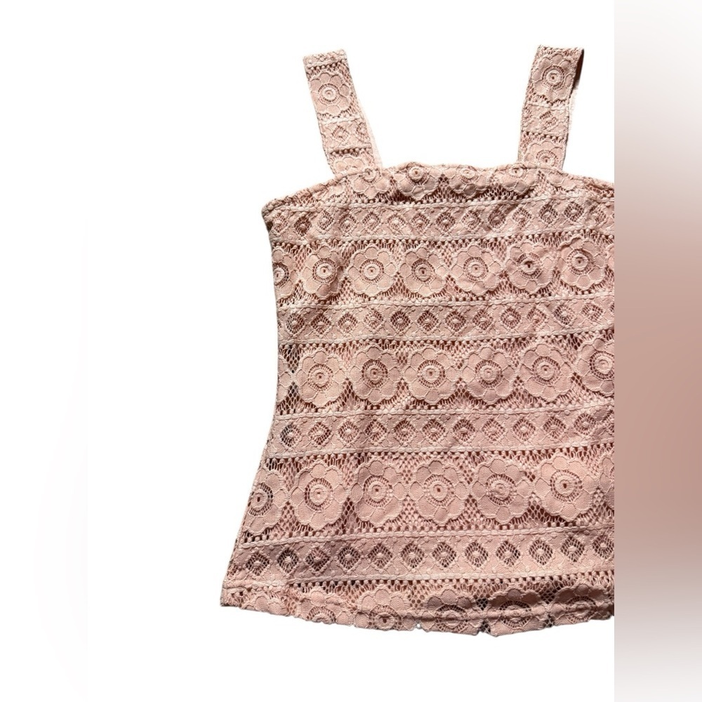 Salmon Y2K Suzy Sheer Top, medium - Picture 4 of 5